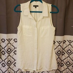 Native outsiders sliky cream long blouse